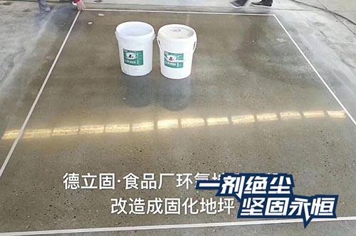 【地面起砂处理剂】食品厂环氧地坪改造德立固装甲地坪